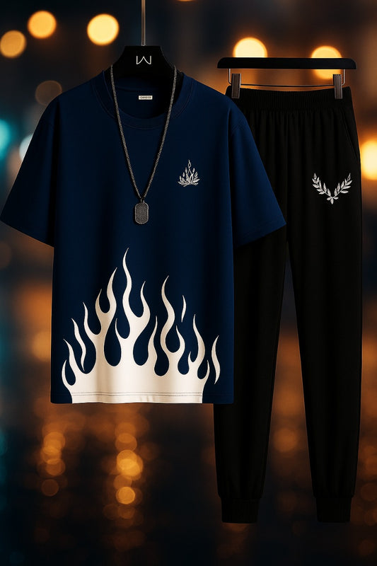 Luminous Flames Men's Track Suit