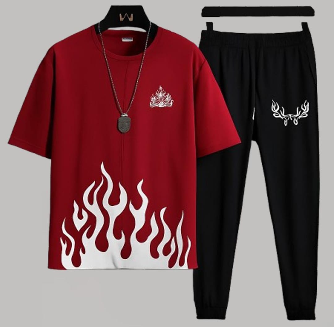 Luminous Flames Men's Track Suit
