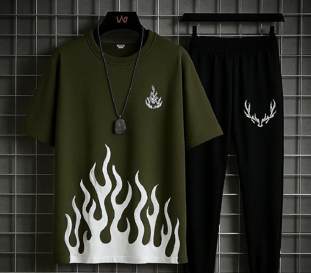 Luminous Flames Men's Track Suit