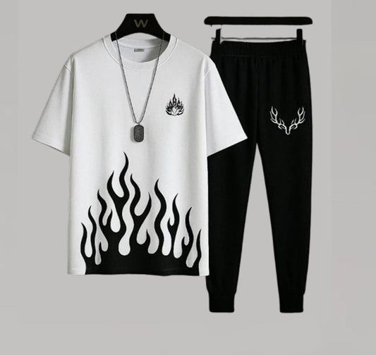 Luminous Flames Men's Track Suit